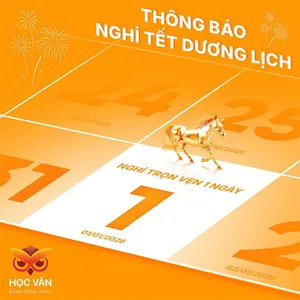 Poster Thông báo Lịch nghỉ Tết Dương lịch 2026 - File JPG chất lượng cao