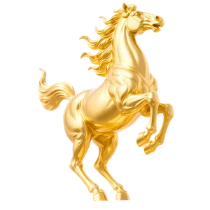 Ngựa Vàng 3D PNG Cao Cấp - Tải Xuống Miễn Phí
