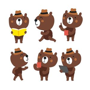 Hình ảnh chú gấu cầm hình trái tim file vector mẫu CR167