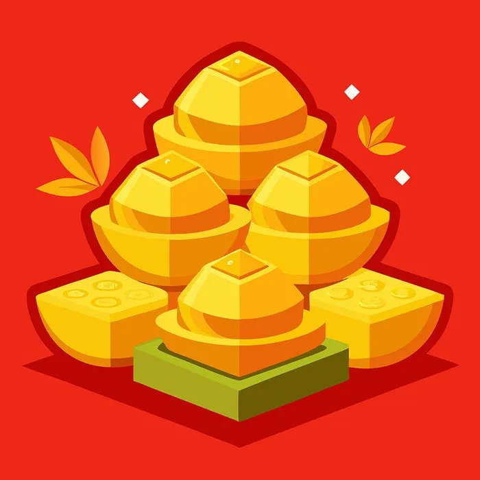 Hình ảnh thỏi vàng file vector mẫu CR1951