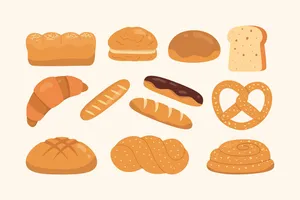 Bộ Sưu Tập Bánh Mì Minh Họa Vector EPS Đa Dạng