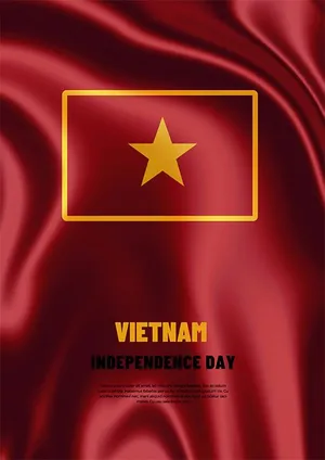 Poster chào mừng ngày lễ quốc khánh 2-9 file PSD mẫu KT114