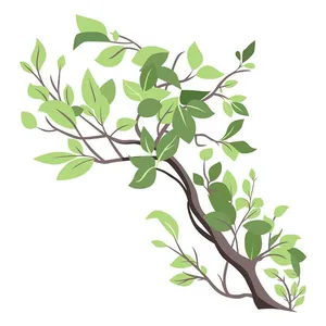 Cành Lá Xanh Tươi - Hình Minh Họa Vector EPS Độc Đáo cho Thiết Kế