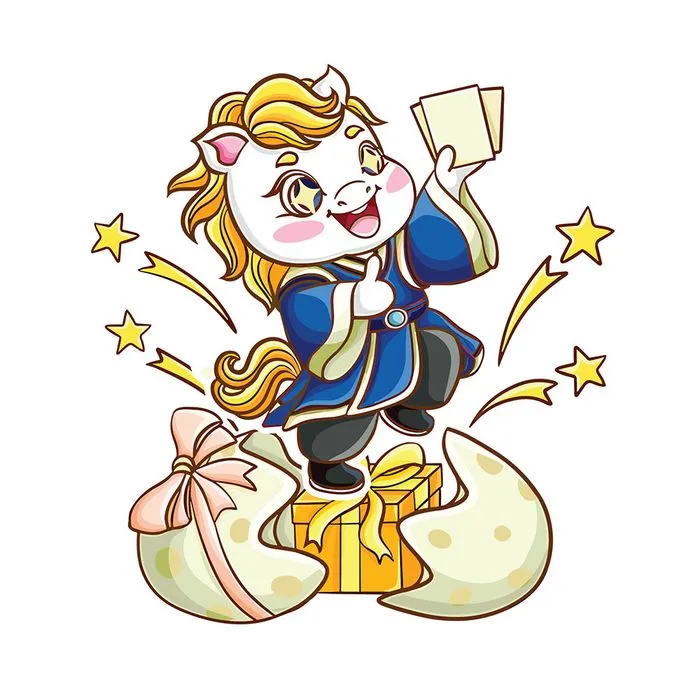 Linh Vật Ngựa Tết Bính Ngọ 2026 - Hình Minh Họa Vector EPS