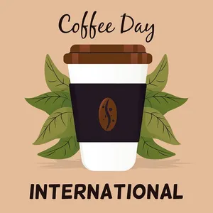 Poster cốc cafe file vector mẫu KS829