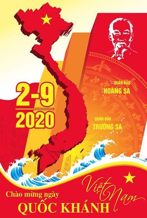 Poster chào mừng ngày quốc khánh file CDR mẫu CR1310