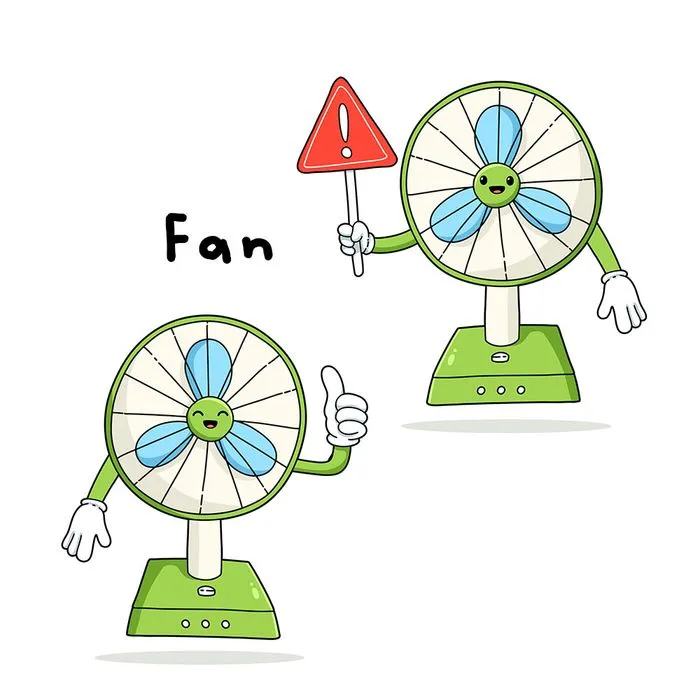 Hình ảnh cái quạt file vector mẫu OC23
