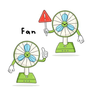 Hình ảnh cái quạt file vector mẫu OC23