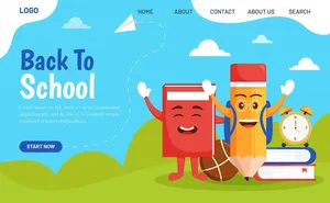 Banner học tập edu file vector mẫu KS265