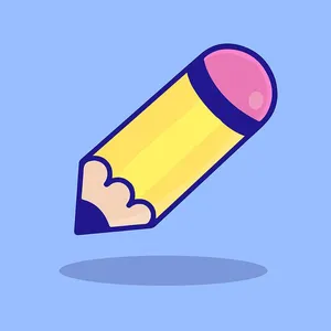 Hình ảnh cây bút chì file vector mẫu HH52