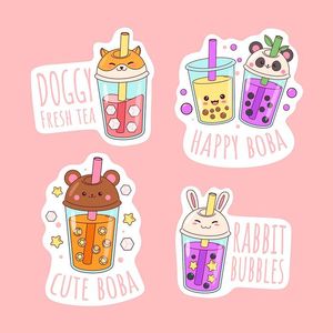 Hình ảnh cốc trà sữa file vector mẫu CR645
