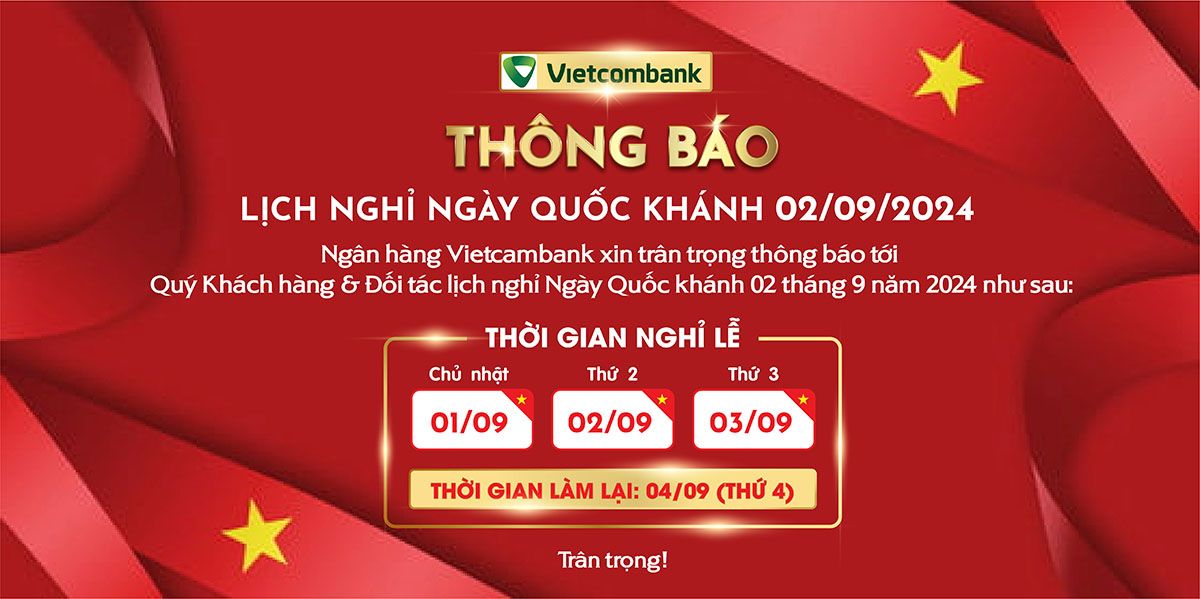 Banner thông báo nghỉ lễ quốc khánh file vector mẫu CR1313