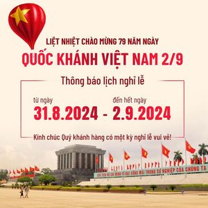 Banner thông báo nghỉ lễ quốc khánh 2-9 file PSD mẫu CR1373
