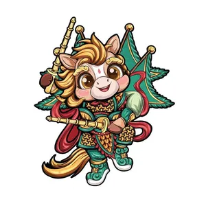 Linh Vật Ngựa Tết Nguyên Đán Dễ Thương - Minh Họa Vector EPS Độc Đáo