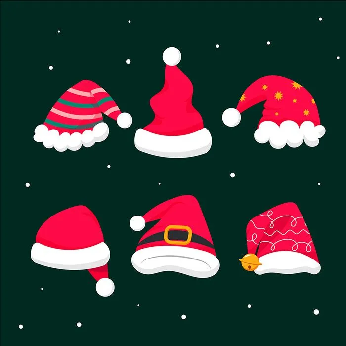Hình ảnh mũ giáng sinh file vector mẫu CR1763