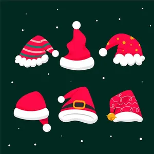 Hình ảnh mũ giáng sinh file vector mẫu CR1763