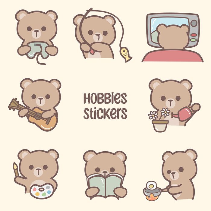 Bộ sưu tập hinh ảnh chú gấu cute file vector mẫu CR67