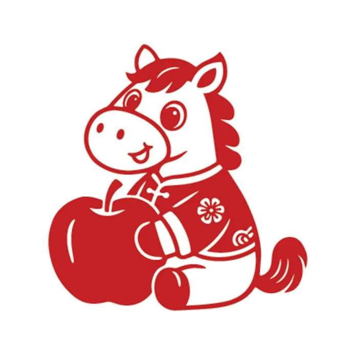 Linh Vật Ngựa Tết Nguyên Đán Dễ Thương - File Vector EPS