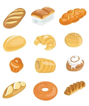 Bộ Sưu Tập Bánh Mì Minh Họa Đa Dạng - Vector EPS Chất Lượng Cao