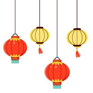 Hình ảnh đèn lồng trang trí dịp lễ file vector mẫu CR415