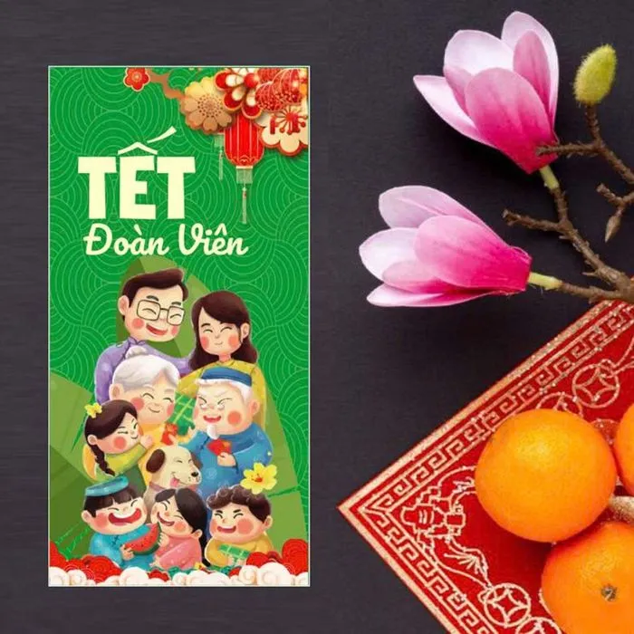 Mẫu Lì Xì Tết Đoàn Viên CDR – Thiết Kế Đồ Họa Cao Cấp