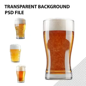 Hình minh họa cốc bia file PNG mẫu KS350