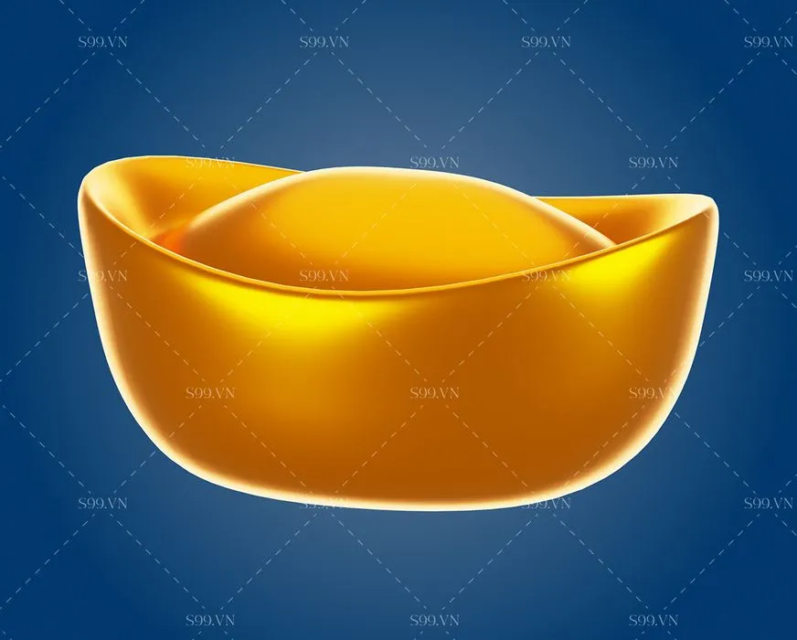 Hình vẽ đĩnh vàng file JPG mẫu CR1892