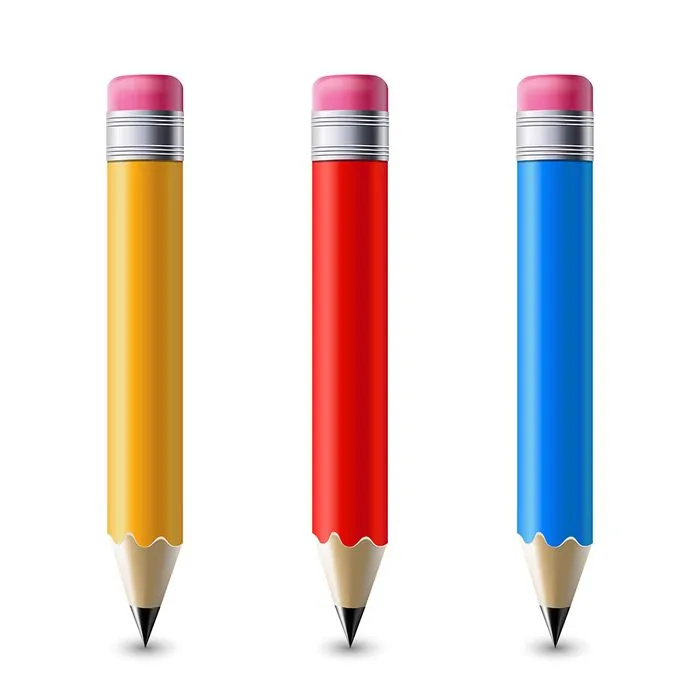 Bộ sưu tập bút chì file vector mẫu HH71