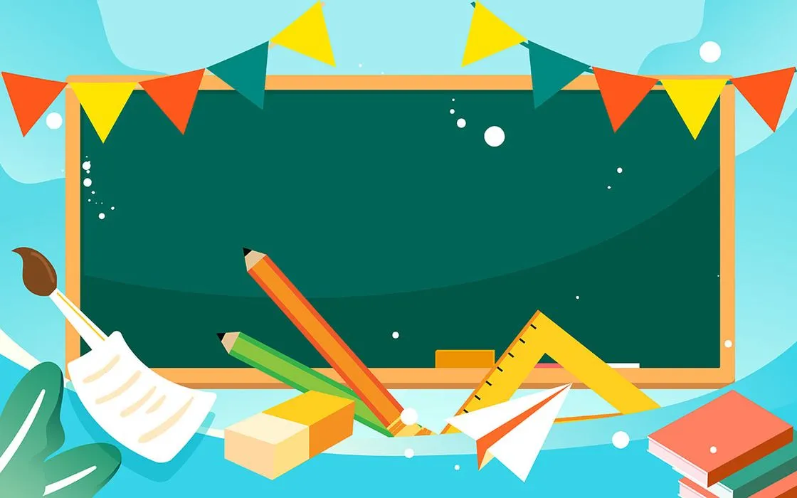 Background bảng bé học tập file vector mẫu KS242