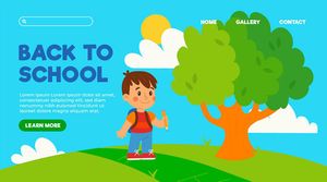 Banner bé học tập edu file vector mẫu CR243