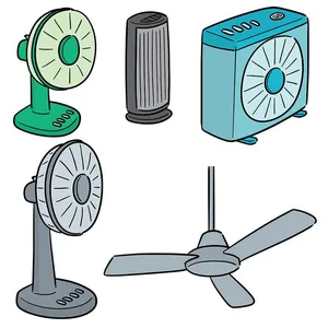 Bộ sưu tập quạt file vector mẫu OC41