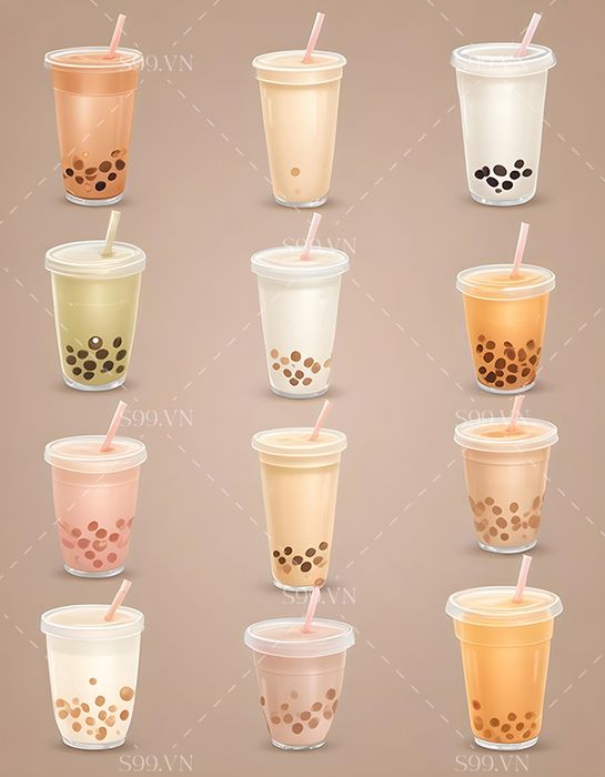 Hình ảnh cốc trà sữa file JPG mẫu CR593