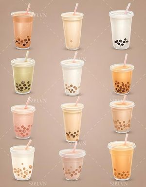 Hình ảnh cốc trà sữa file JPG mẫu CR593