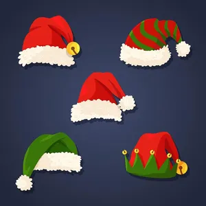 Hình ảnh mũ giáng sinh file vector mẫu CR1765