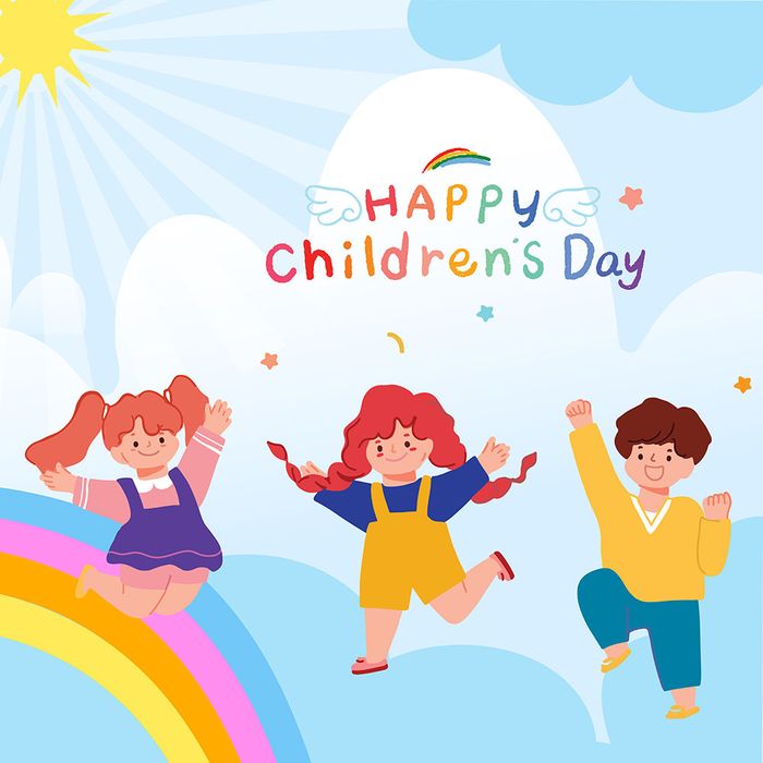 Banner trẻ em cùng nhau vui chơi file vector mẫu CR1237