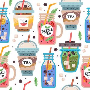 Hình ảnh trà sữa file vector mẫu CR703
