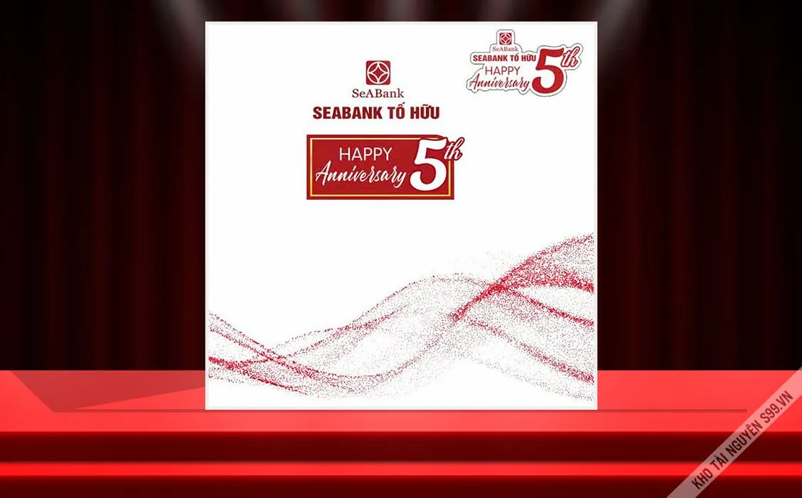 Backdrop Tết 2026 Đỏ May Mắn Vector CDR - Thiết Kế Sân Khấu, Sự Kiện