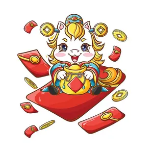 Linh Vật Ngựa Tết Bính Ngọ 2026 - Hình Minh Họa Đáng Yêu