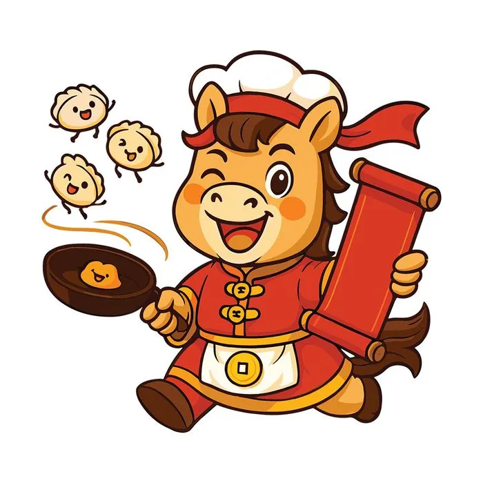 Linh Vật Ngựa Tết Bính Ngọ 2026 - Đầu Bếp Dễ Thương