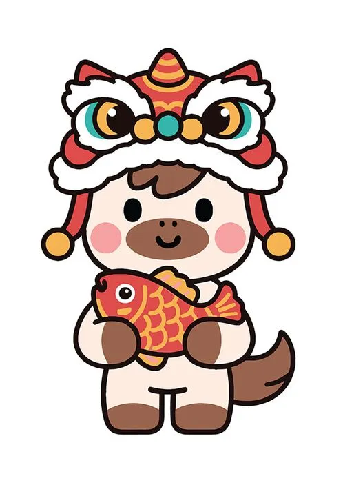 Linh Vật Ngựa Tết Bính Ngọ 2026 - Hình Minh Họa Vector Dễ Thương