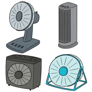 Bộ sưu tập cái quạt file vector mẫu OC25