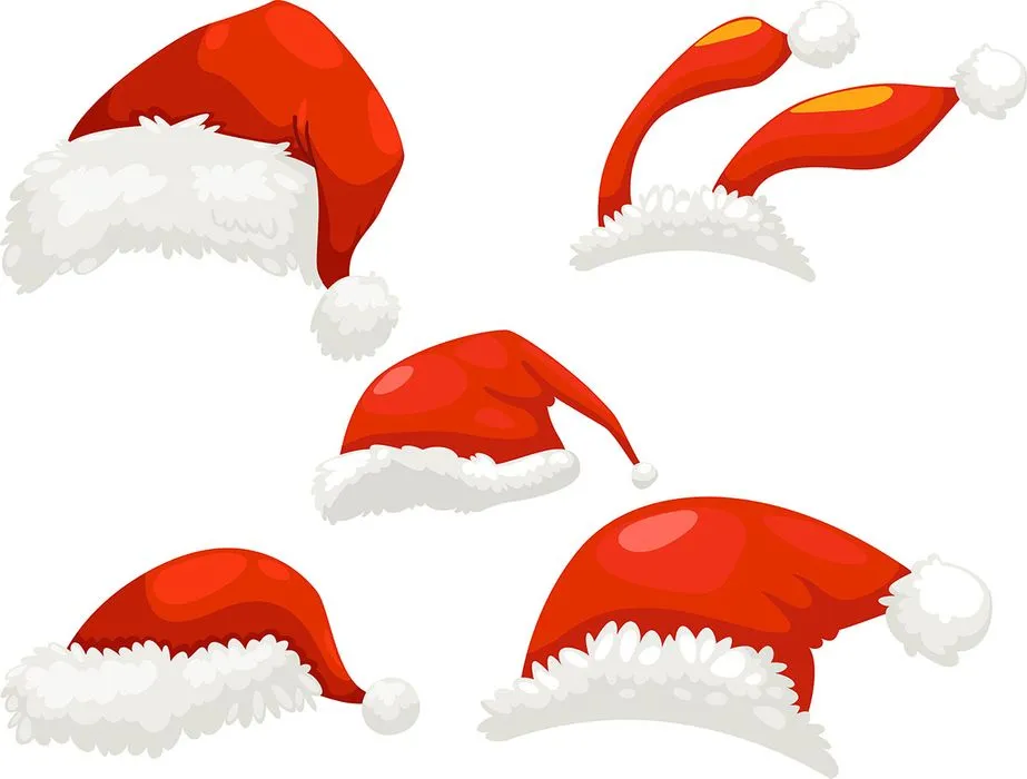 Hình ảnh chiếc mũ ông già noel file vector mẫu CR1813