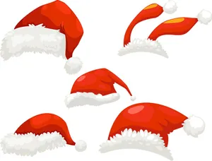 Hình ảnh chiếc mũ ông già noel file vector mẫu CR1813