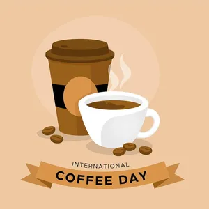 Hình ảnh cốc cafe file vector mẫu KS786