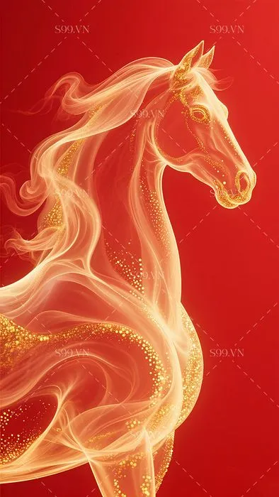 Hình Minh Họa Ngựa Tết Phong Cách Hiện Đại (PNG Chất Lượng Cao)