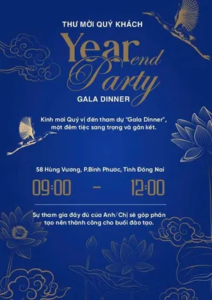 Thiệp Mời Tiệc Cuối Năm & Tết - Thiết Kế Chuyên Nghiệp