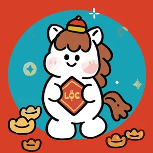 Linh Vật Ngựa Tết Bính Ngọ 2026 - Hình Minh Họa Vector Dễ Thương