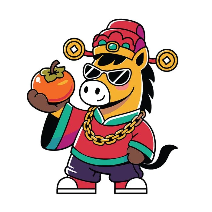 Linh Vật Ngựa Tết Bính Ngọ 2026 - Thiết Kế Vector EPS Độc Đáo