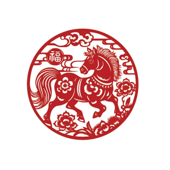 Linh Vật Ngựa Tết Nguyên Đán - Hình Minh Họa Vector EPS Độc Đáo