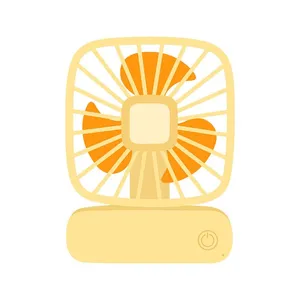 Hình ảnh cái quạt màu cam file vector mẫu OC10